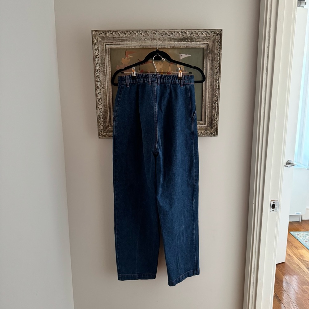 EUC Big Bud Press Blue Denim Trousers Small - Picture 2 of 3